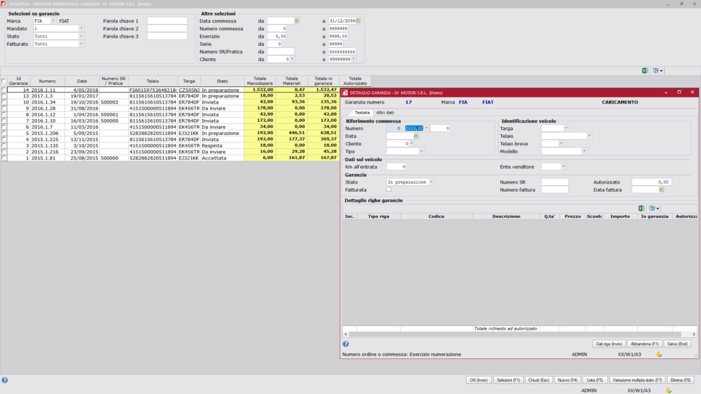 screenshot of eSolver per i Motori